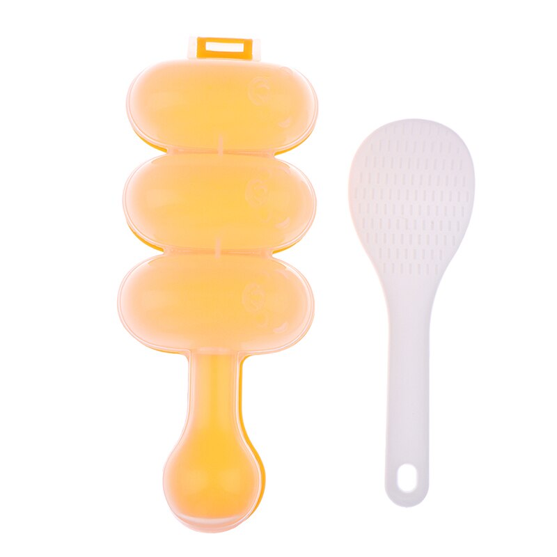 Offre Spéciale 1/2/3 pièces Sushi Moule Onigiri Boule De Riz Bento Presse Moule Outils De Bricolage UTILITAIRE Accessoires De Cuisine Fabricant De Sushi: 2pcs 1set orange