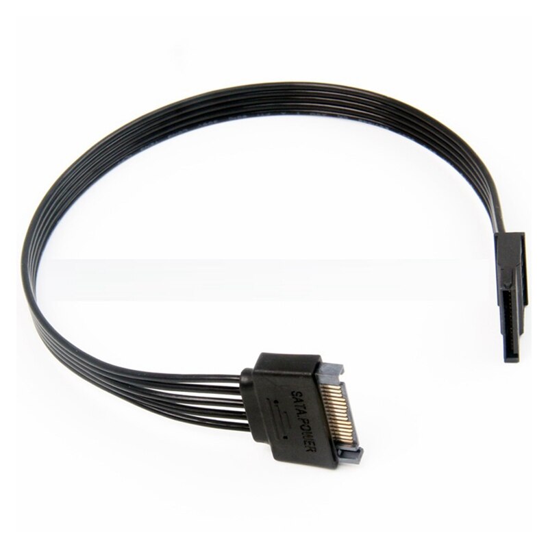 SATA Power Extension Cable,15 Pin SATA Male to Female Extender Power Cable Adapter for Hard Drive Disk HDD,SSD,30CM