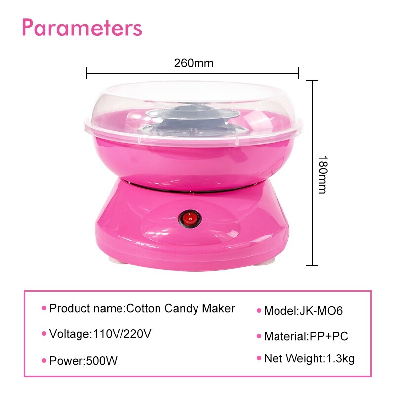 Mini Electric Marshmallow Machine Household Fancy Marshmallow Machine Electric DIY Girl Boy