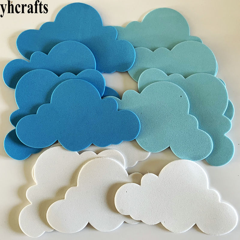 1bag/LOT,foam four leaf clover without stickers Kindergarten crafts Pocket crafts Kids room decoration activitity: 12PCS 7.5x12.5cm