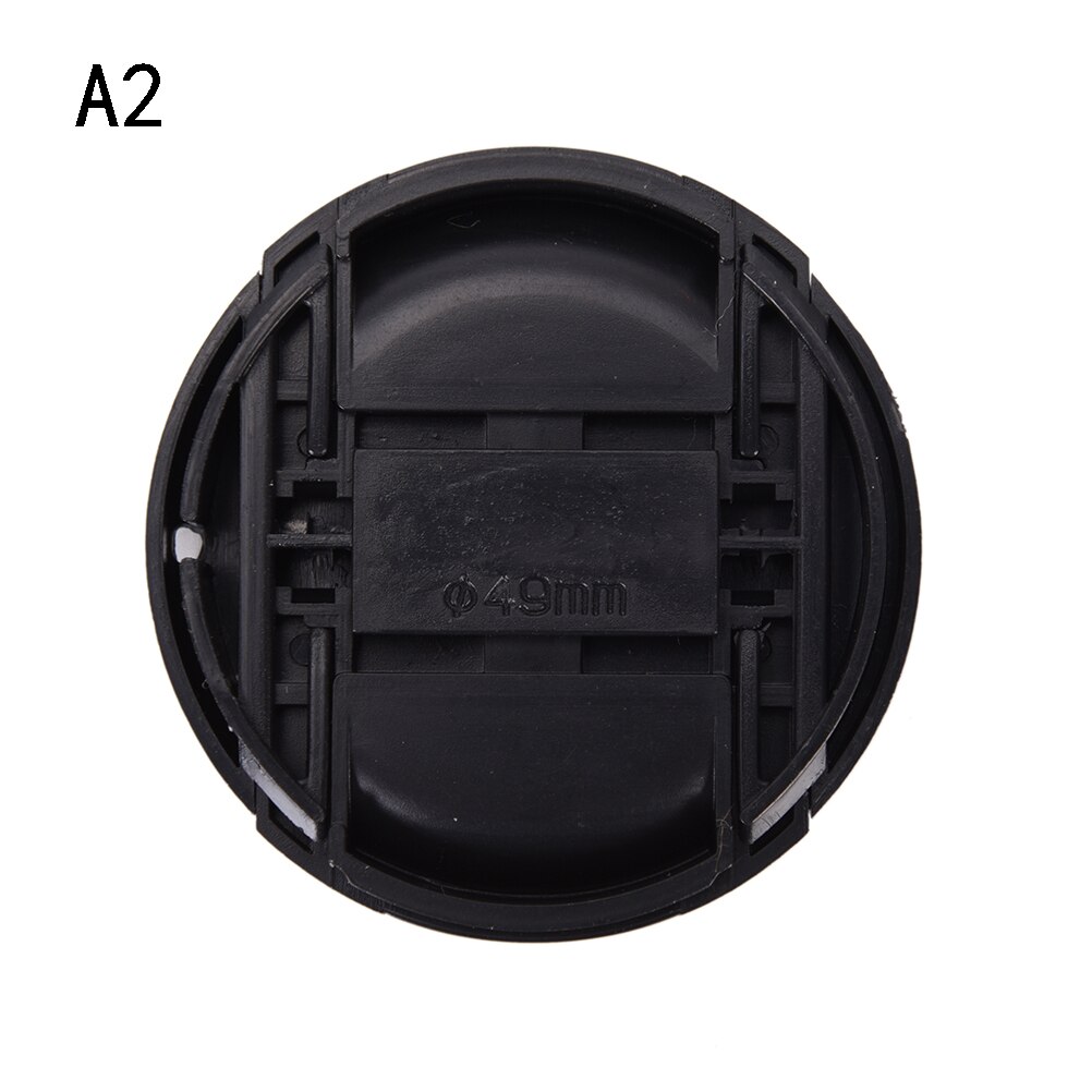 Cubierta de tapa a presión para objetivo Canon, pellizco central de 40,5mm, 49mm, 55mm, 58mm y 72mm, con cuerda antipérdida