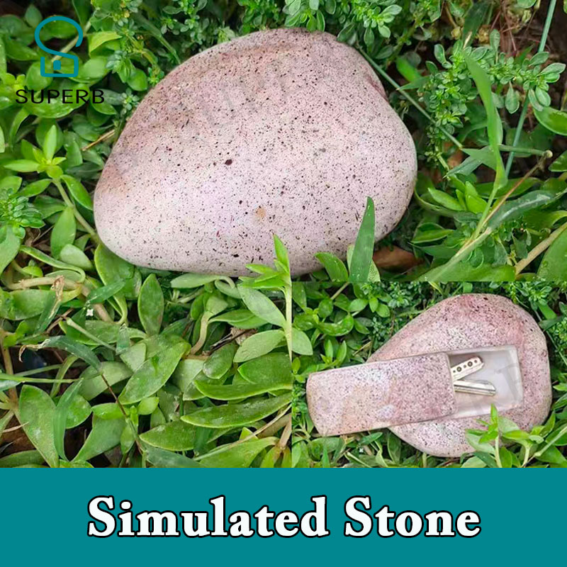Superb escape room props simulated stone snail frog to hide object Key Box Outdoor Garden Secret Key Hidden Storage Box jxkj1987