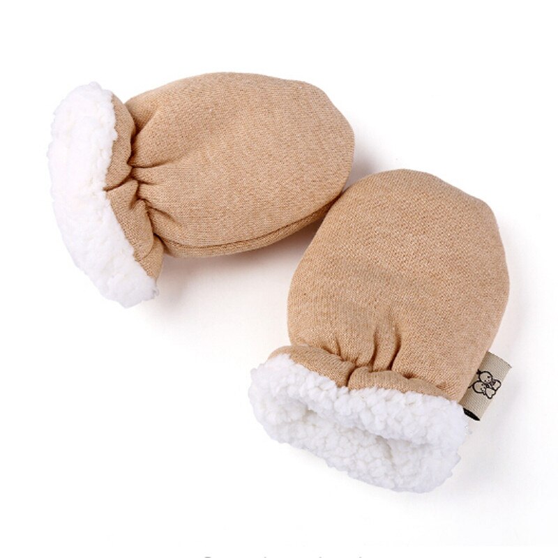Baby Warm Mittens Thicken Soft Fleece Protector Gloves Infant Baby Boys Girls Winter Warm Gloves Newborn Mittens