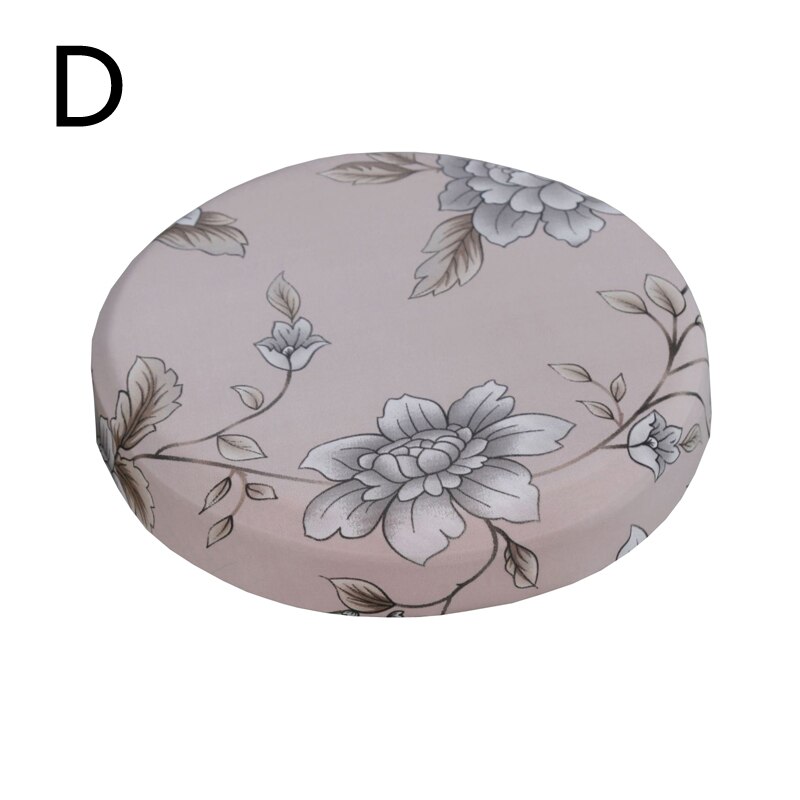 Hoge kwaliteit ronde stoelhoes barkrukhoes elastische zittinghoes thuis stoelhoes ronde stoel barkruk bloemenprint
