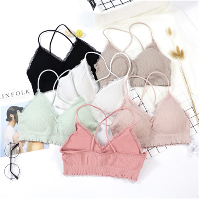 Sujetador de gimnasio acolchado para mujer, Tops de Yoga, sujetador inalámbrico de deporte sólido, ropa interior sin costuras de realce, chaleco de entrenamiento, lencería para correr