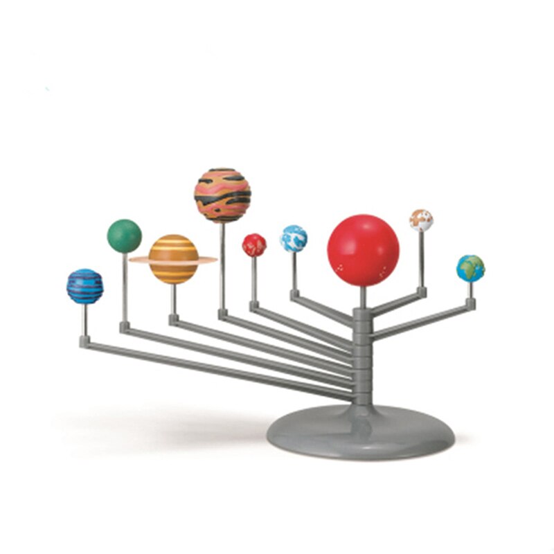 1 Set Solar System Nine Planets Planetarium Model Kit Astronomy Science Project DIY Kids Early Education For Child
