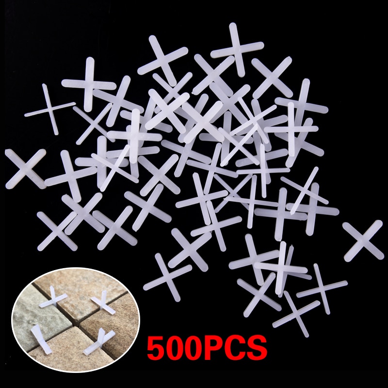 500Pcs Keramische Tegel Kloof Locator Plastic Cross 2Mm Keramische Tegel Wedge Locator Vloer Muur Leveling Systeem Leggen Tool