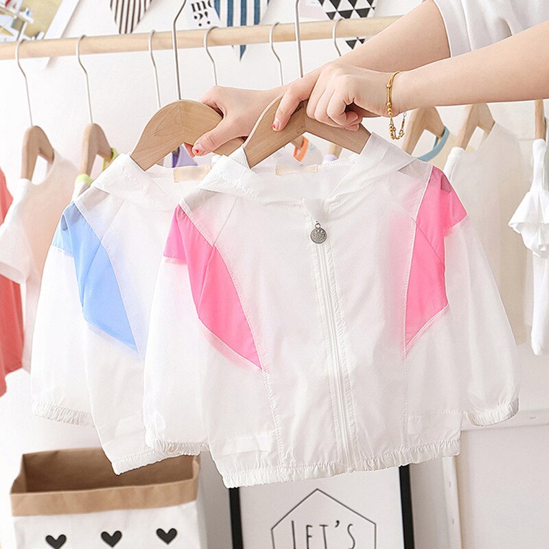 Manteau imperméable au soleil pour bébés garçons filles | Manteau de protection contre le soleil, léger et respirant, pour enfants, vestes de climatisation pour enfants