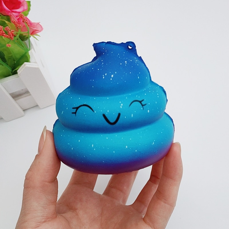 Mode Leuke Galaxy Kak Shaped Squishy Stress Reliever Decor Speelgoed Geurende Langzaam Stijgende Speelgoed Antistress Decompressie Speelgoed: Default Title