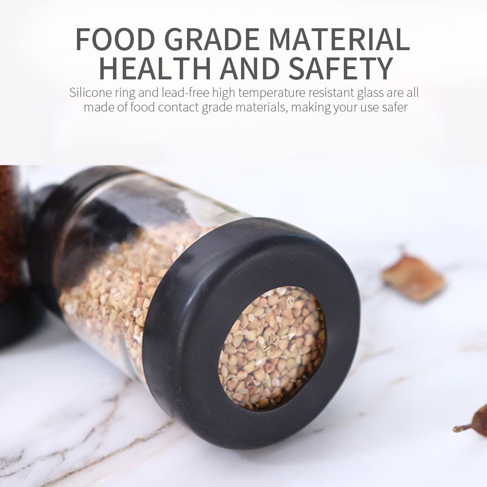 250ml kryddflaskor glas krydda förvaringsbehållare krydda kruka med sked honung kruka olja borste flaska