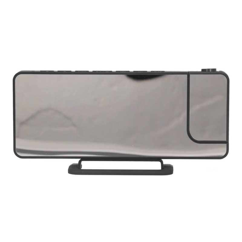 Mirror Alarm Clock Projection Clock Humidity Temp Dual Modes 6 Brightness USB Charging for Office for Home