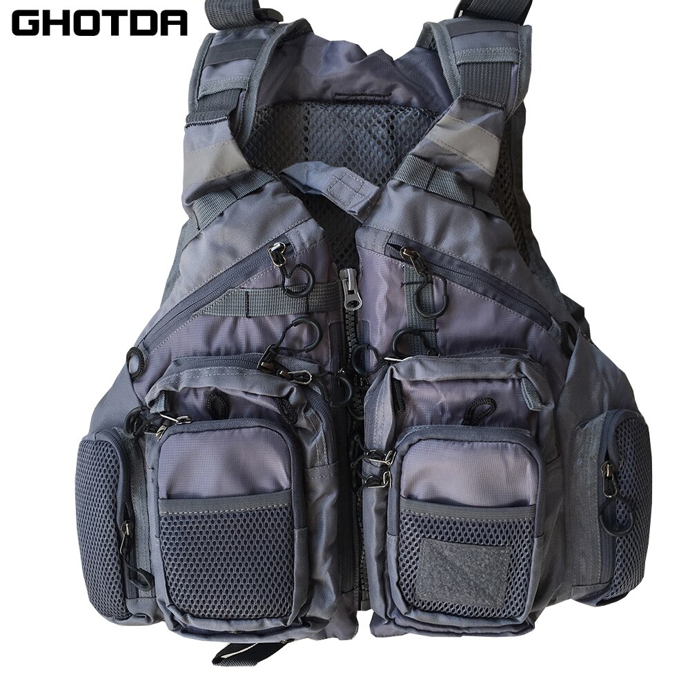 Ghotda Multifunctional Fishing Vest Fishing Sea Portable Flotation Suit For Fly Fishing Kayak Fishing Canoe Fishing