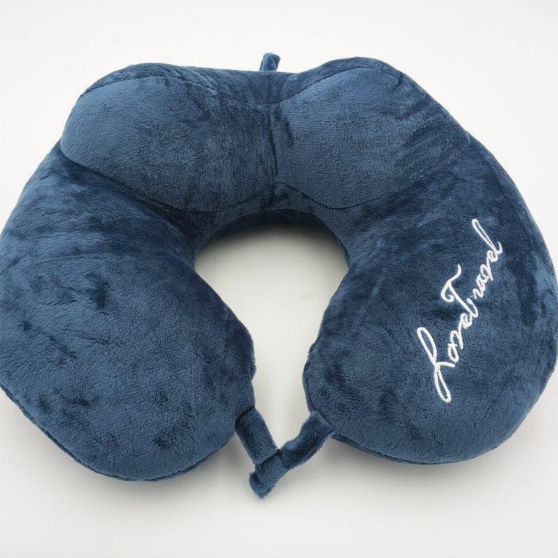La mejor almohada De viaje en forma De U De rebote lento para el cuello, soporte para el cuidado De la salud Cervical, almohadas De viaje sólidas para avión, oficina y sueño