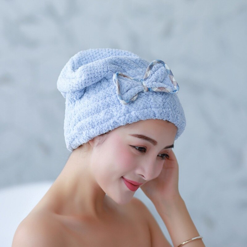 Microvezel haarkapje tulband douchekapje snel droog haar douchekapje gewikkelde handdoek haarkappen badkamer bescherm je haar volwassenen: Ik