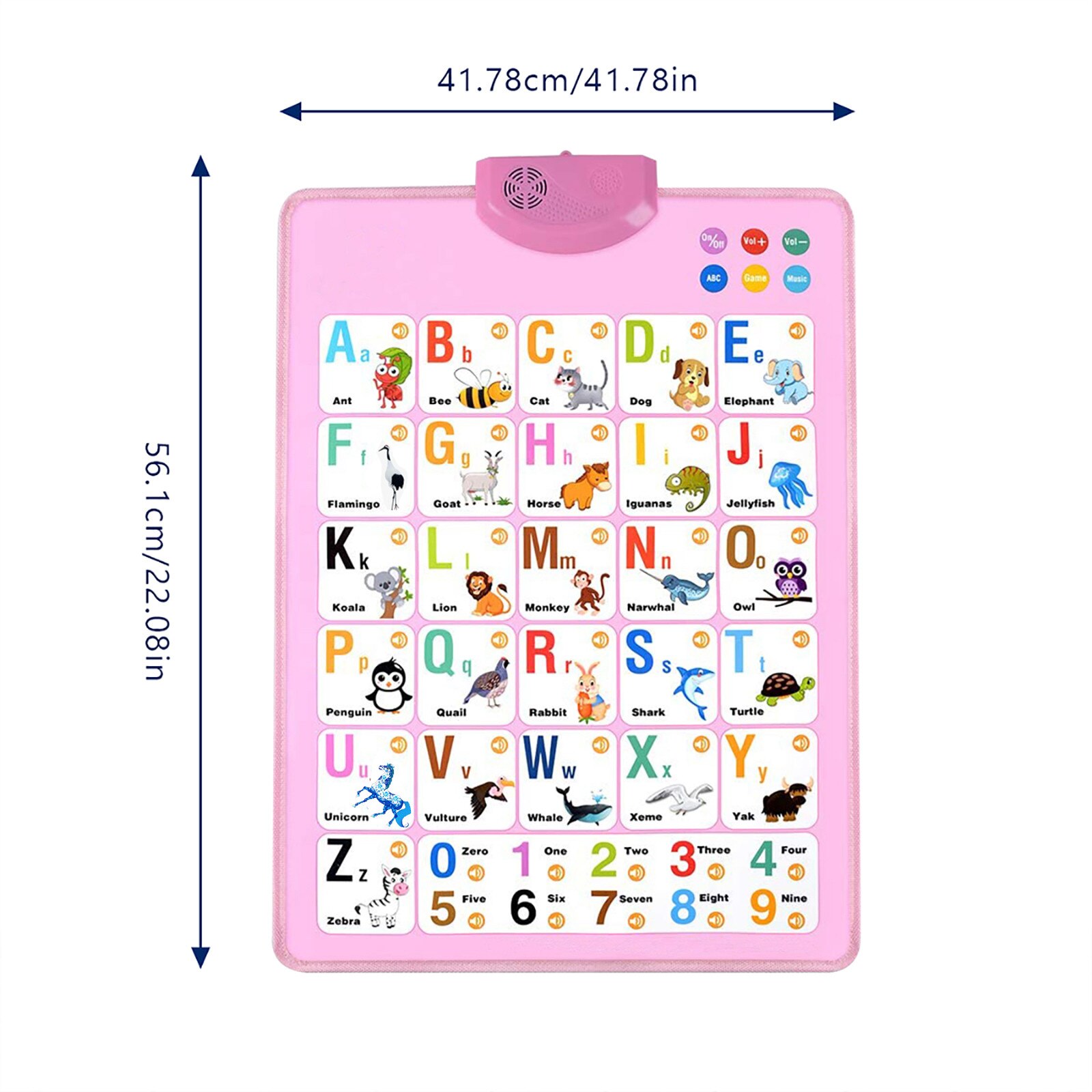 English Talking Poster ABC Alphabet Numbers Songs Electronic Interactive Wall Chart For Toddlers Kids Early Educational Toy #M