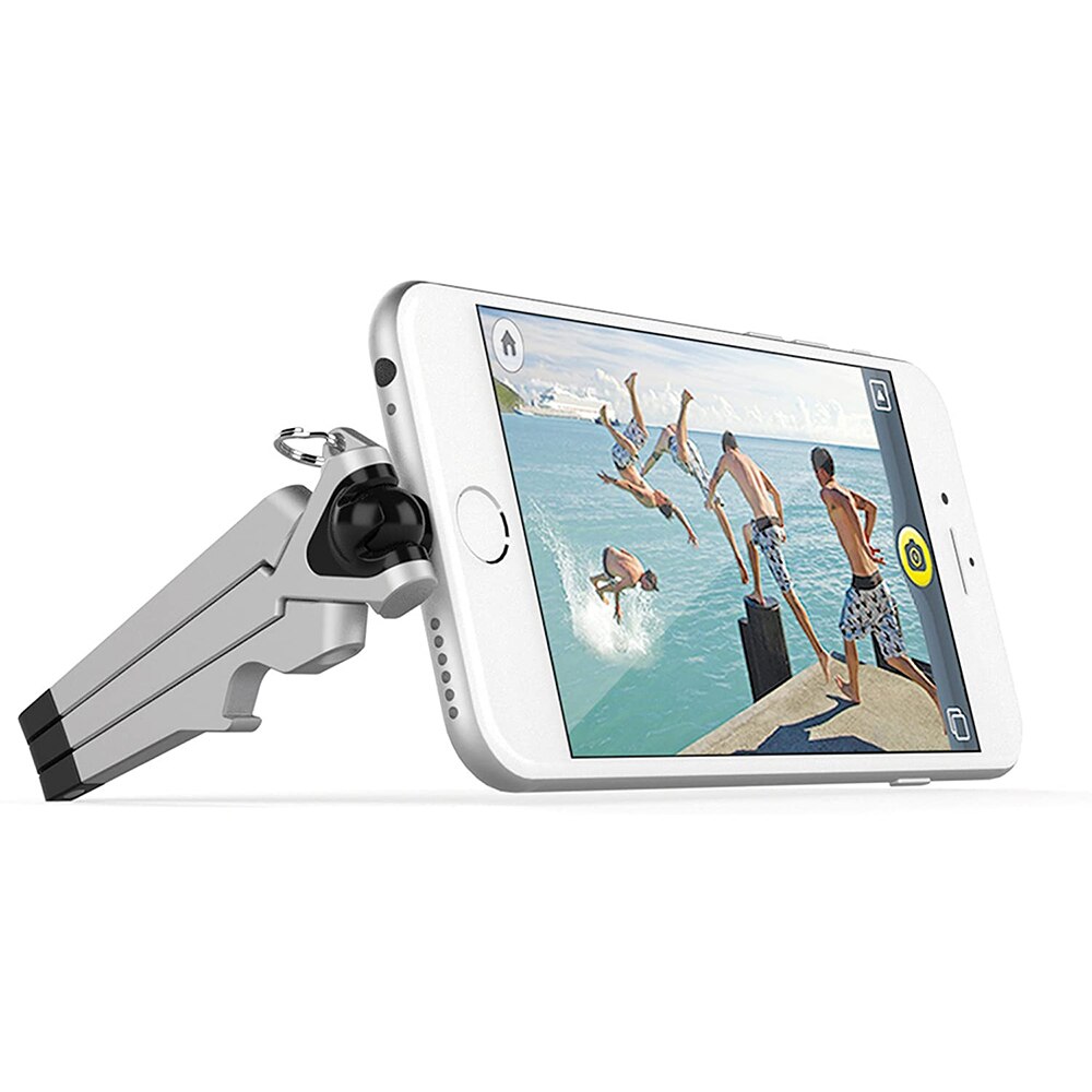 Mini Desk Tripod Stand for IPhone/Android，Plastic Foldable Phone holder Mount For Your Mobile Phone