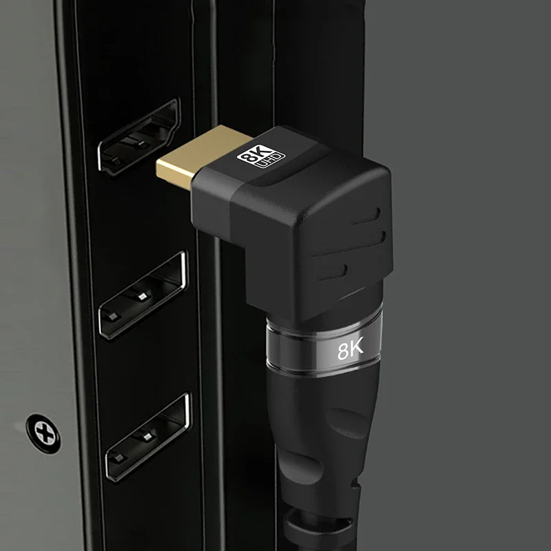 8K Hdmi 2.1 Adapter 90 270 Graden Rechte Hoek Man Naar Vrouw Converter Hdmi Kabel Verlengstuk Connector Voor Tv Laptop Pc Monitor