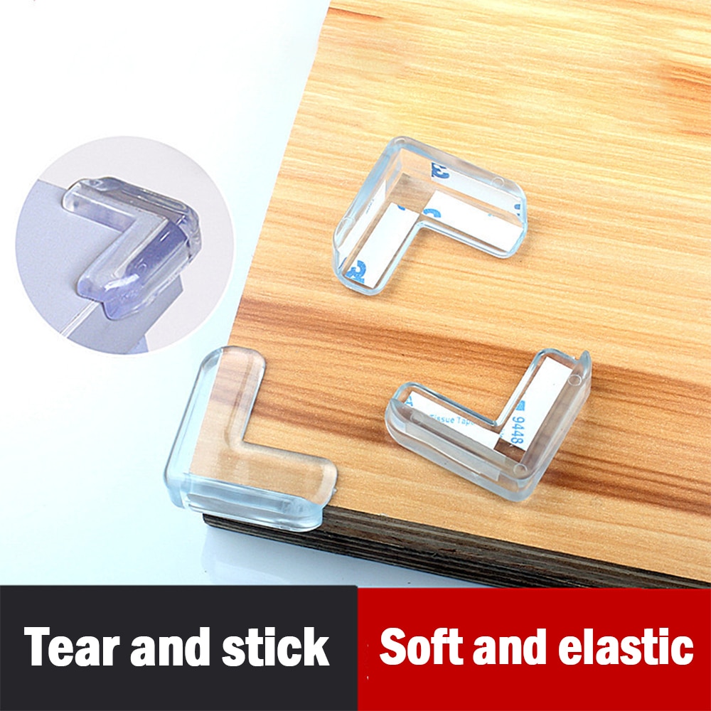 10 pces bebê protetor de segurança de silicone mesa canto proteção das crianças cantos borda anticollision guardas capa para crianças