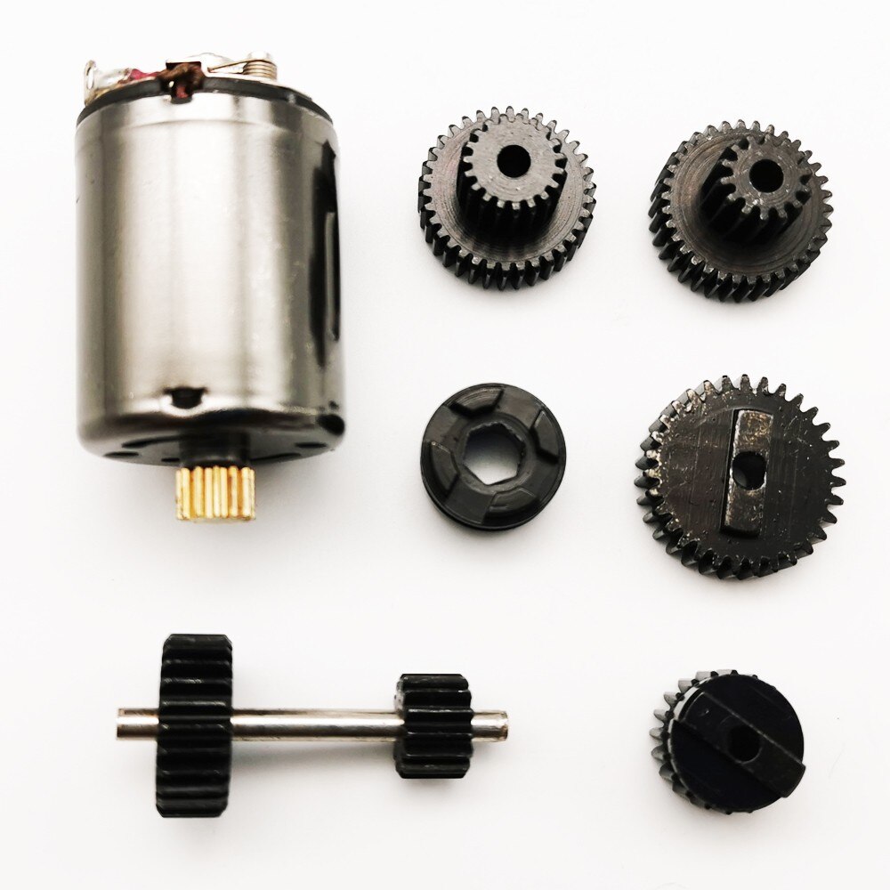 Wpl Metal Gearbox Full Metal Gear 2-Speed Super Large Torque 370 Motor for WPL B14 B24 B36 C14 C24 MN D90 MN99S RC Car Upgrade: YELLOW