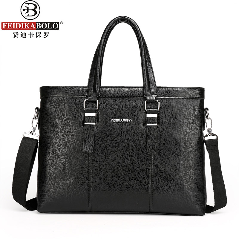FEIDIKABOLO – sac à main pour hommes, sac de bonne , nouvelle , sac d&#39;affaires, grande capacité, ordinateur, loisirs, porte-documents de personnalité: Style Two Black