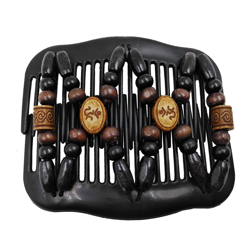 Peigne magique Vintage pour femmes, accessoires pour cheveux, perles élastiques, porte-chignon, pinces à cheveux, peigne à griffes, couvre-chef extensible, coiffure: 22
