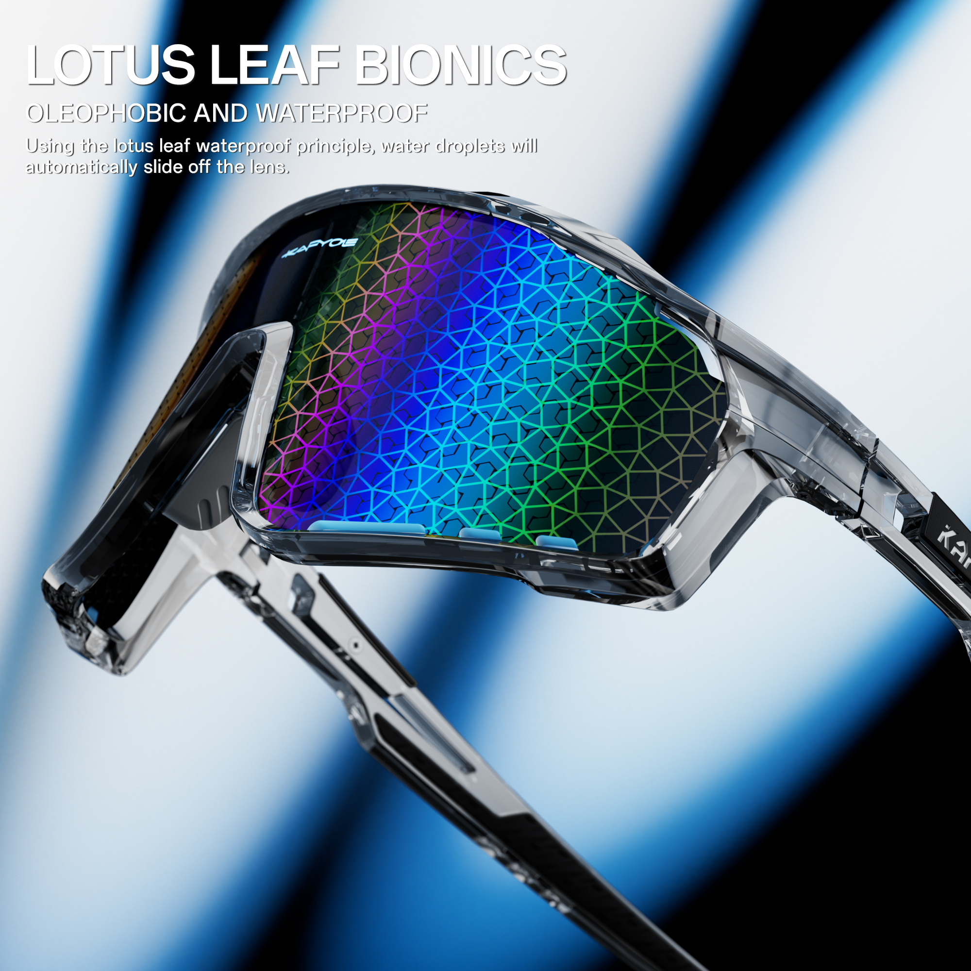 Kapvoe utomhuscykelglasögon mtb landsväg sportcykel solglasögon löparglasögon cykelsolglasögon cykel  uv400 glasögon