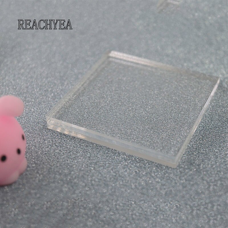 3mm Thickness Mini Transparent Acrylic Board Shutter Hardware Plate Clay Acrylic For Plexiglass Perspex Sheet Tools 5x5cm/6x6cm