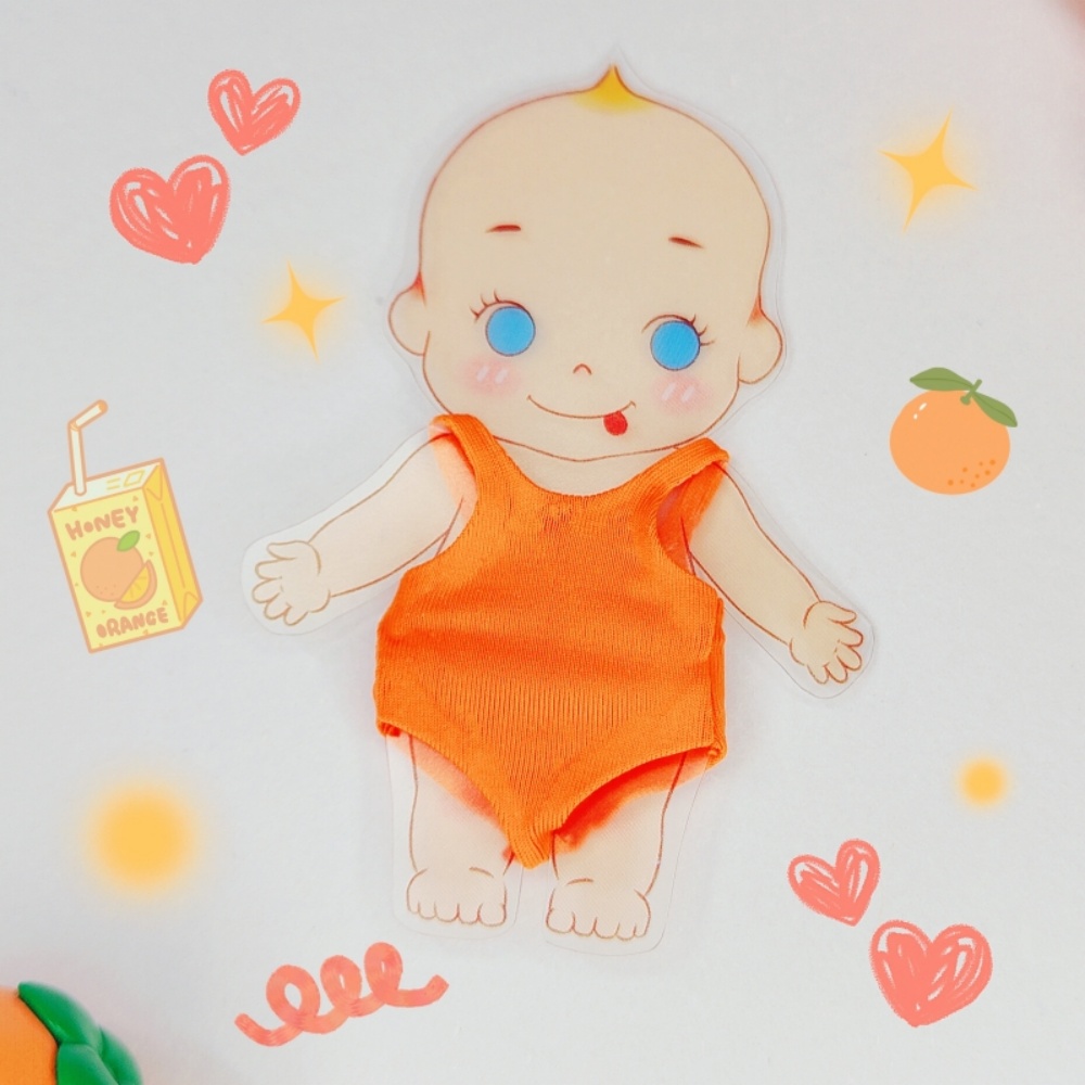 Cute Sonny Angel Hippers Handmade Swimsuit Clothes Changing Accessories Dress Shorts Costume Bag Animal Ocean Series Fan: Navy Blue