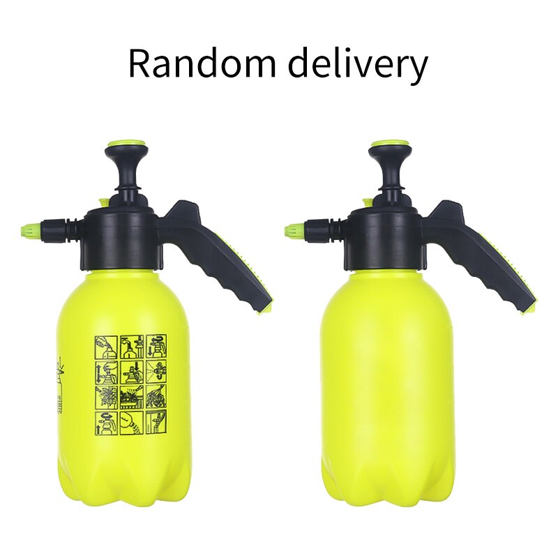 Hand Operated Snow Foam Sprayer Cannon Foam Nozzle generator with 2L Bottle For Car Wash Window Cleaning: Yellow