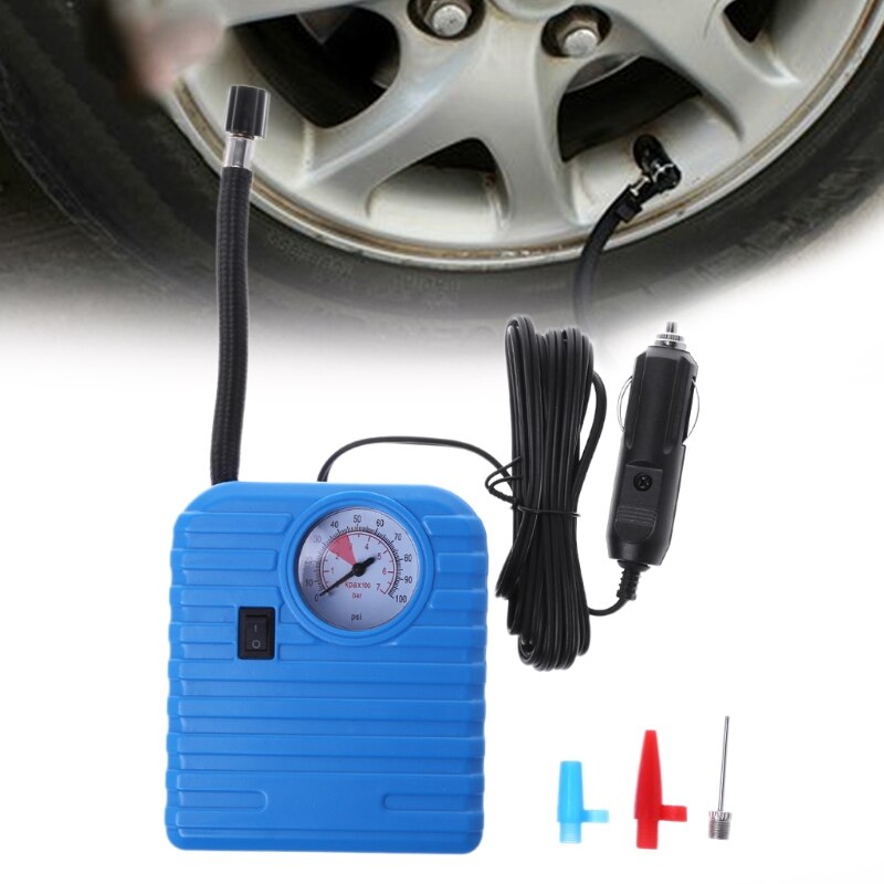 12v draagbare bandenpomp auto luchtcompressor pomp auto hogedrukpomp  e7ca