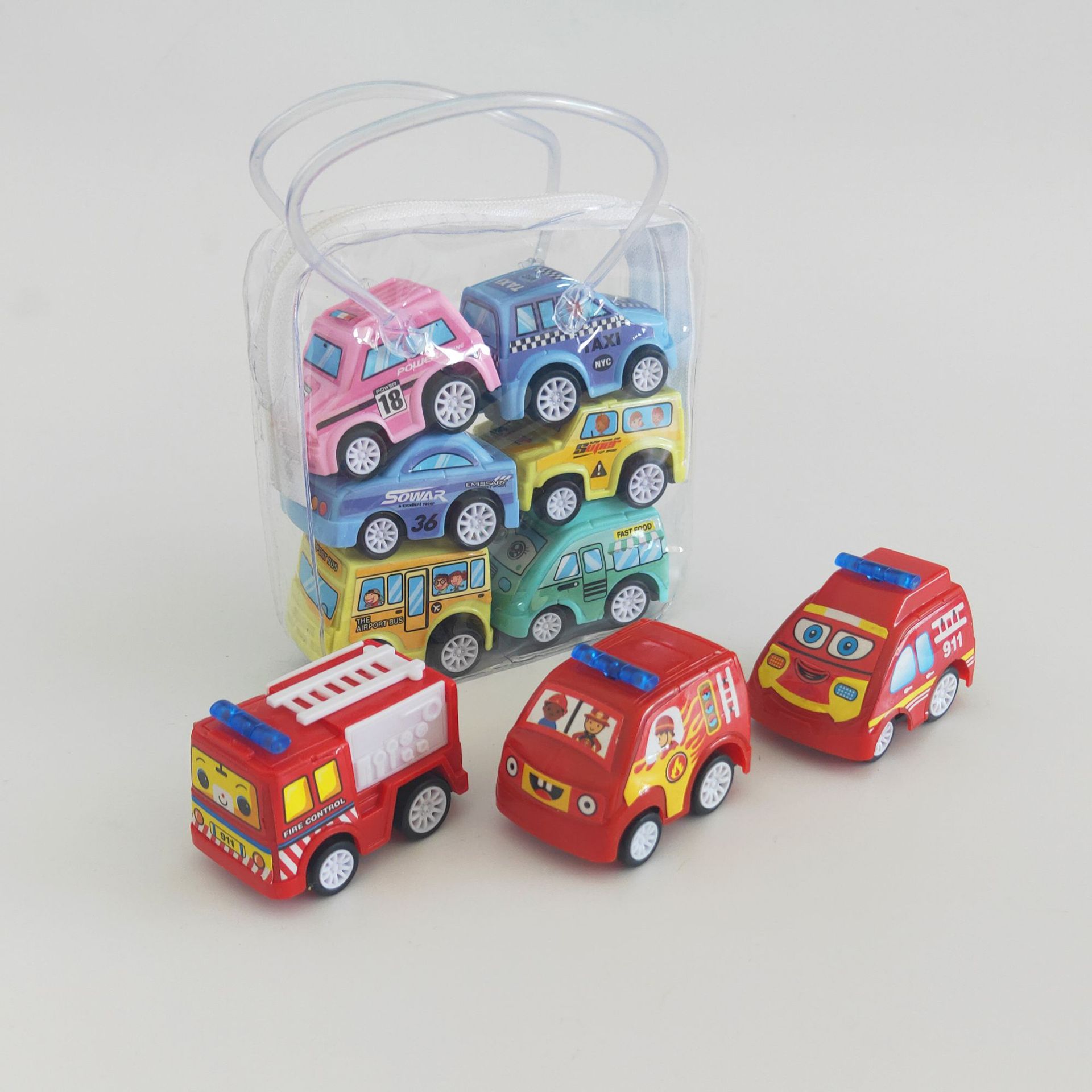 6Pcs Kinderen Speelgoed Pull Back Auto Se Kinderen Mini Auto Speelgoed Cadeau Voor Jongens Meisjes