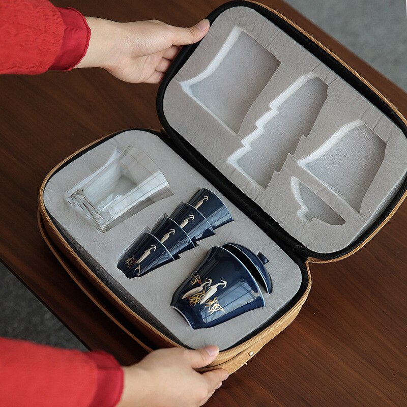 Chinese Tea Set Ceramic Glaze Teapot Teacup Gaiwan Porcelain Teaset Kettles Teaware Sets Drinkware Chinese Tea