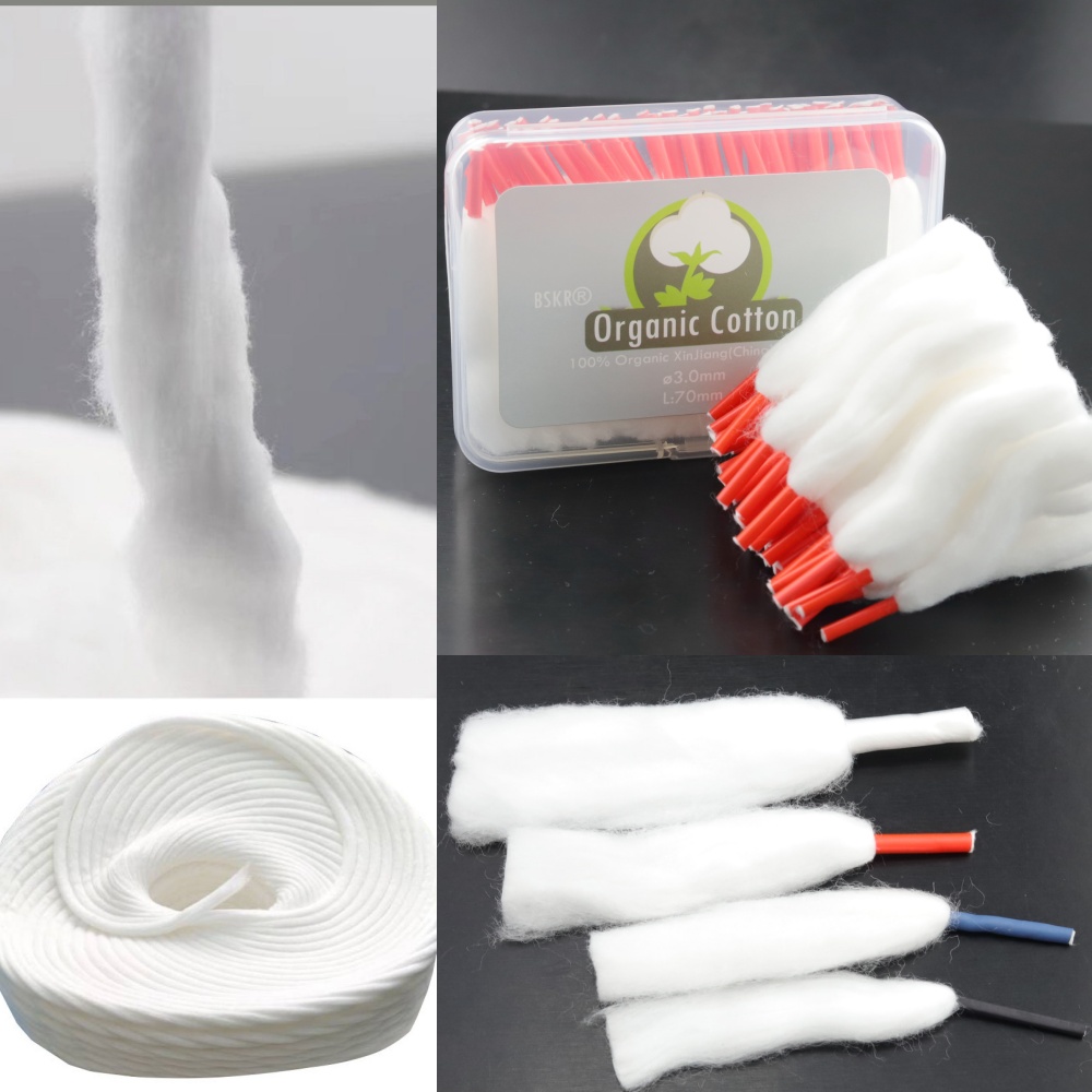 Mèche en coton longue durée de vie, fil 2.0mm/2.5mm/3.0mm/5.0mm, matériaux de remplacement de mèche de Style 2 têtes