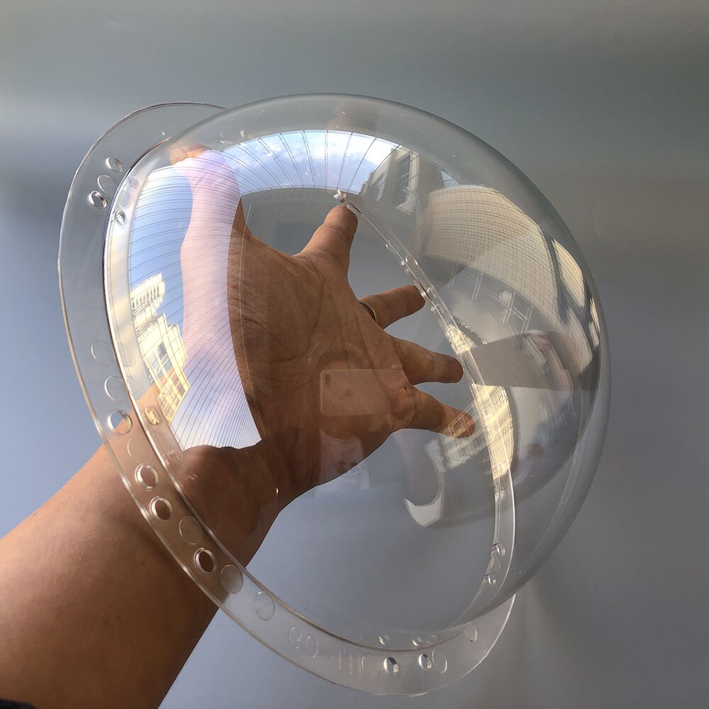 Dôme Transparent en plexiglas, 9.84 pouces, 250x102mm, en acrylique, haute vitesse, capuchon d&#39;objectif, sphérique, boîtier de caméra de sécurité CCTV