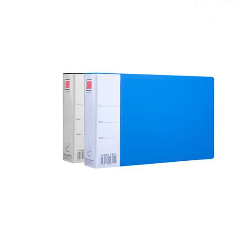 A5 PP Simple azul/negro de gran capacidad de 11 agujeros de acero inoxidable de la Oficina del ordenador archivo billete Clip, papel de almacenamiento de documentos Clip