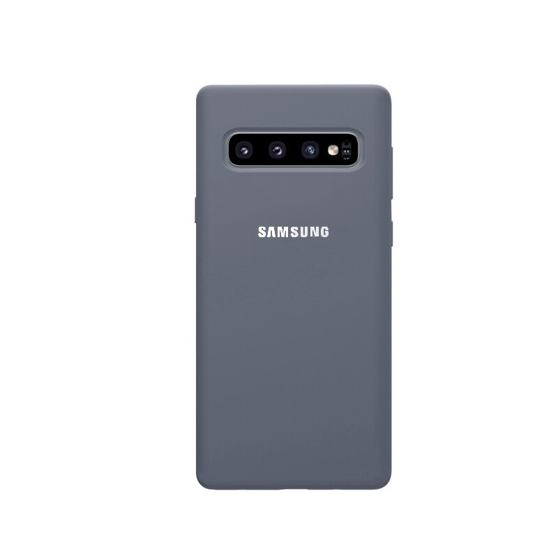 Samsung S10 Case Original Style Samsung Galaxy S10 S10+ S10e S10 Plus case Silicone Bottom Closed soft case Samsung S10 Cover: For Galaxy S10e / Gray