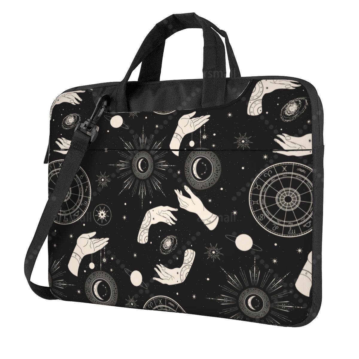 Sun And Moon Psychedelic Laptop Shoulder Bag Compatible with 13/14/15.6 Inches Laptop Netbook PC Cover Pouch
