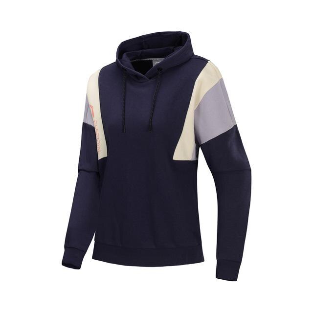 Li-Ning Women Training Hoodie Winter Fleece Warm Loose Fit 78% Cotton 22% Polyester LiNing Sports Sweaters AWDP438 COND19: S / AWDP438-2H