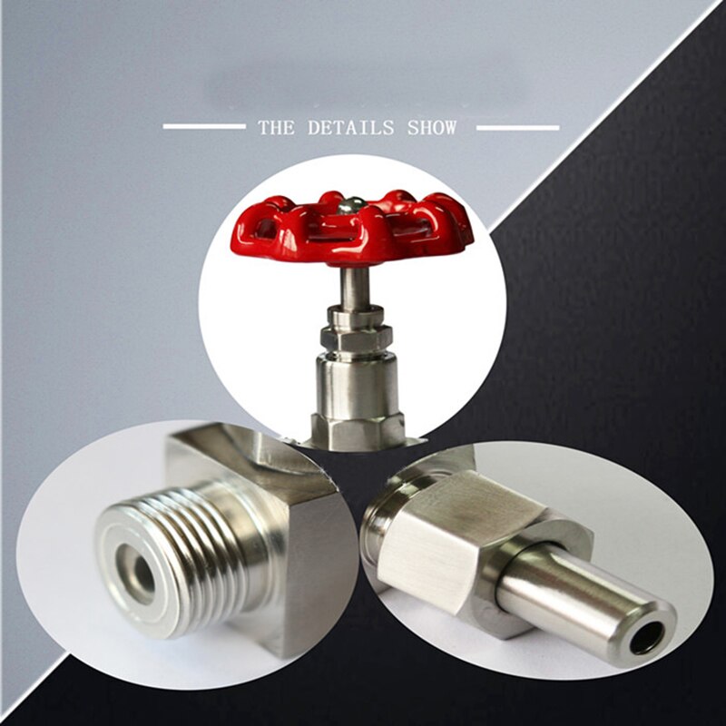 DN6 DN10 DN15 Welded Needle Valve Flow Control, High Pressure Stainless Steel 304 Male Thread Needle Globe Valve