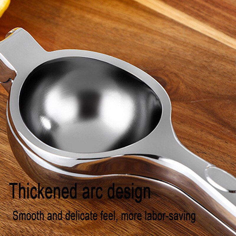 Herramientas de cocina exprimidor de limón, exprimidor de zumo de naranja de acero inoxidable, herramienta multifuncional de prensa de mango rápido