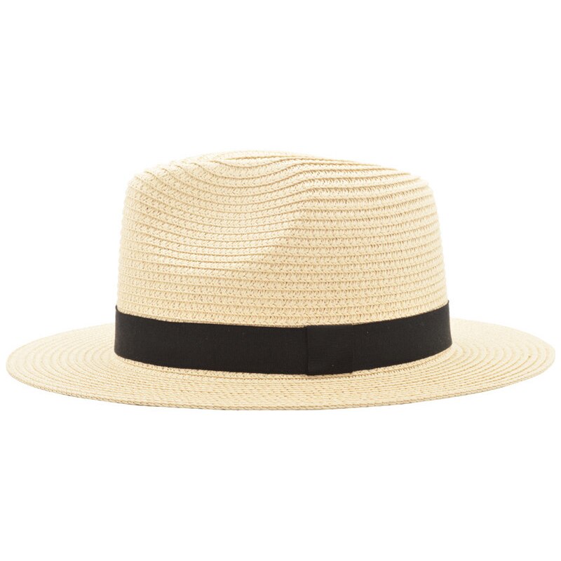 Chapeau Panama en paille pour hommes et femmes, Chapeau de plage d'été, visière de soleil, Jazz, Cool, Sombrero YY17161