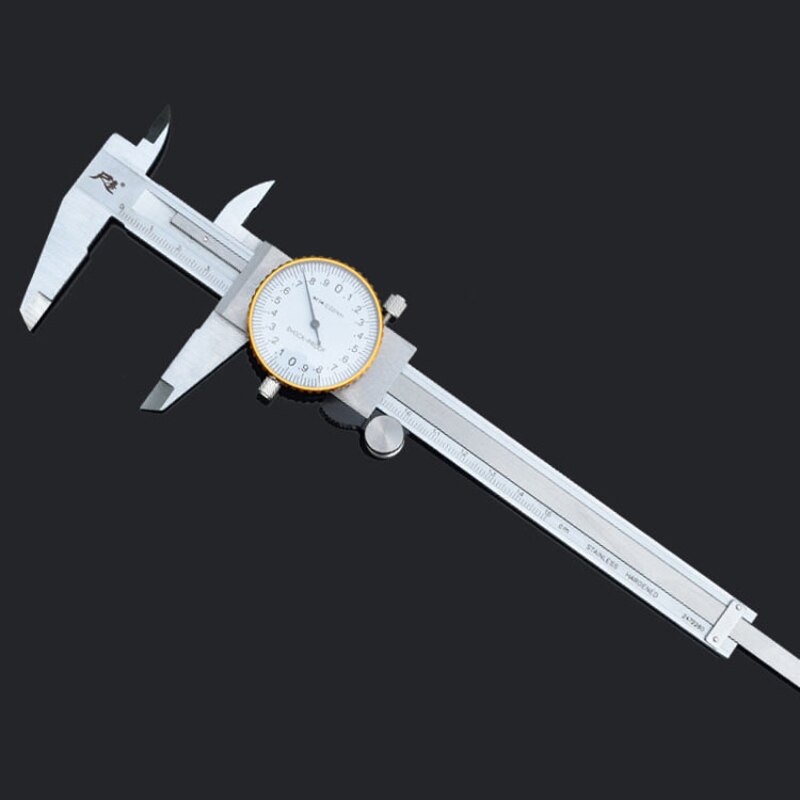 High Precision Shockproof Caliper With Watch Stainless Steel Material 150/200/300mm Industrial Grade Dial Calipers