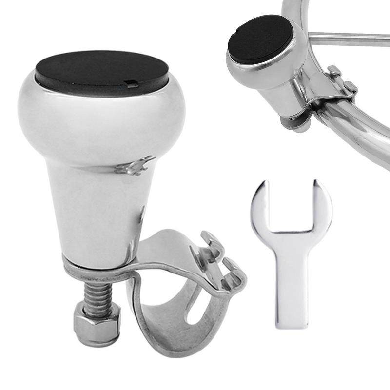 Boule de volant de bateau en acier inoxydable 316, bouton de poignée, aide tournante, commande manuelle, volant marin, aide au bouton Bouton rotatif pour yacht, bateaux Accessoires marins
