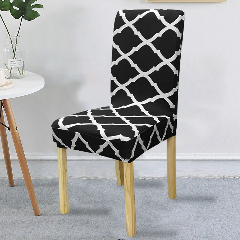 Stoffen Stoelhoes Voor Eetkamer Stoelen Hoezen Woonkamer Stoelhoes Voor Stoelen Voor Eetkamer/Keuken Stretch Stoel Hoes: Chocolade
