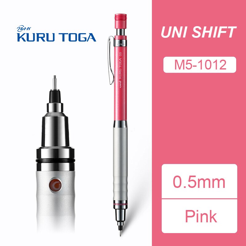Mitsubishi Uni Mechanische Bleistift Metall körper stift M3/M4/M5/M7/M9-1010 0.3/0.4/0.5/0.7/0,9 MM Schreiben Liefert Büro &Ampere; Schule: 0.5mm Rosa 1012