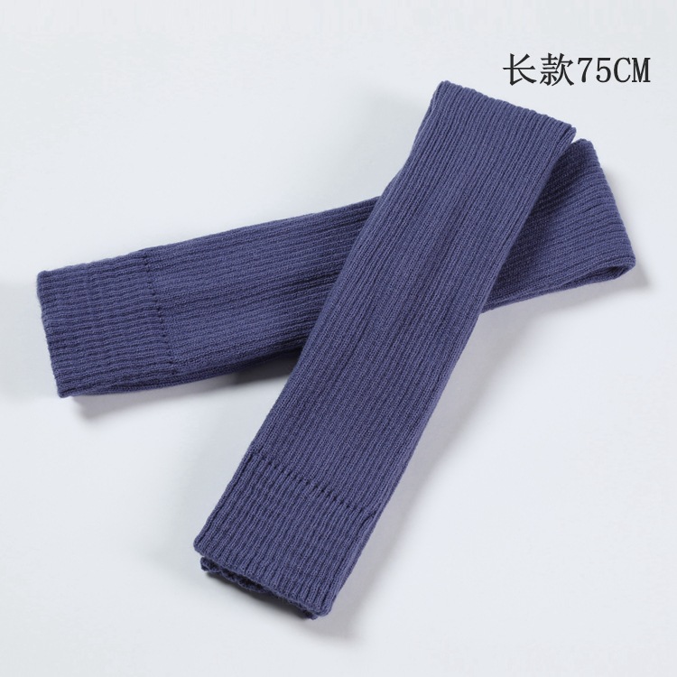 75cm Winter Frauen Bein Wärmer Freizeit Lange Oberschenkel Hohe Damen extra Lange Stiefel Über Knie Gestrickte tanzen Socken Bein wärmer 100: cyan Violett