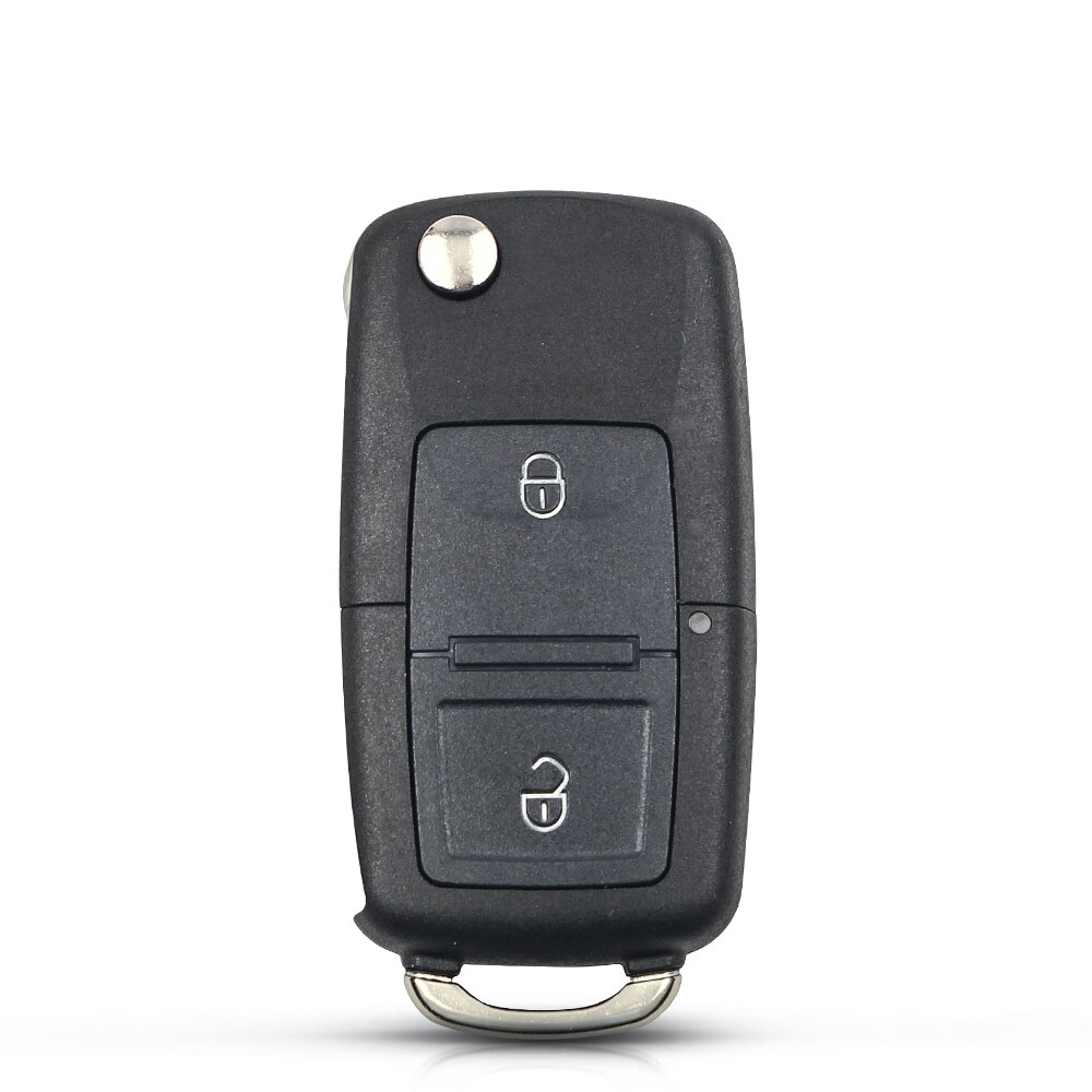 KEYYOU-mando a distancia con 2 botones para coche, 433MHz, 1J0 959 753 AG, funda con tapa para VW VolksWagen Beetle Bora Golf Passat Polo ID48 Chip: Key Shell