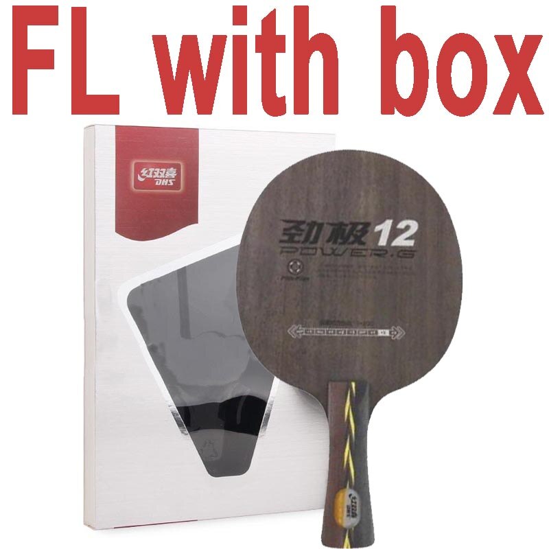 DHS POWER-G 12 PG 12 (5+2 Glass Carbon) Table Tennis Blade Racket Ping Pong Bat Paddle: FL with box