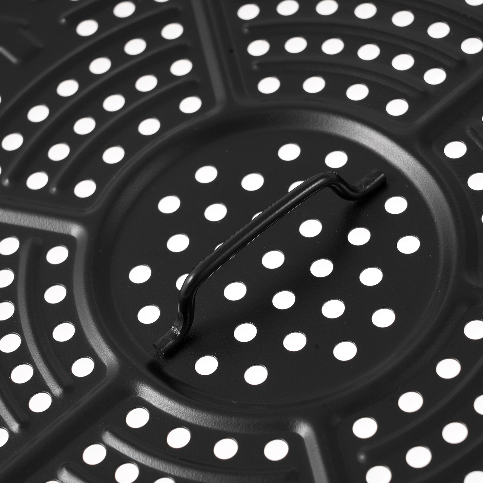 Kitchen Gadgets 5.2L Air Fryer Tray and Removable Handle Nonstick Hollow Metal Plate Cooking Fry Pan Tray Kit Cookware Accessory