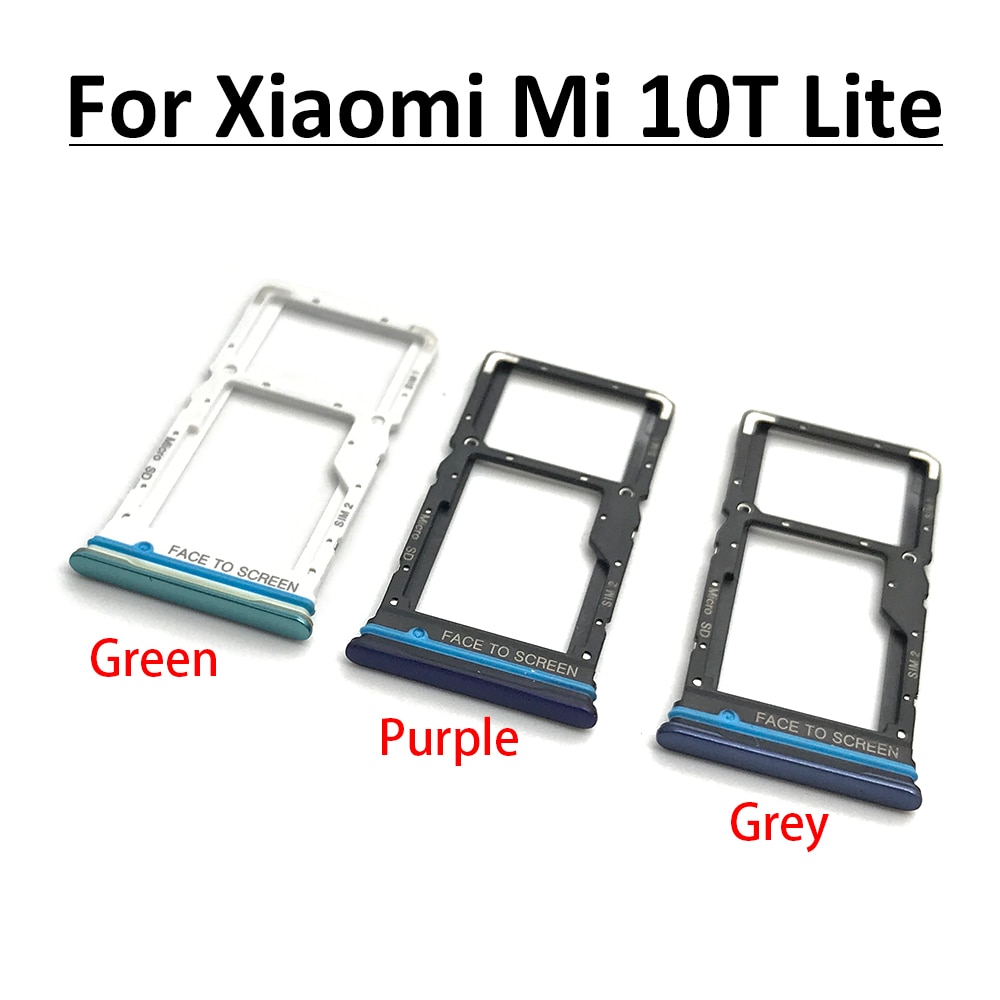 Sim-kaart Voor Xiaomi Mi 10 10T Lite Sim Card Tray Slot Houder Vervanging Deel